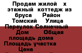 Продам жилой 2-х этажный  коттедж из бруса.  › Район ­ Томский  › Улица ­ Переулок Солнечный  › Дом ­ 3 › Общая площадь дома ­ 180 › Площадь участка ­ 1 500 › Цена ­ 3 200 000 - Томская обл., Томский р-н, Поросино д. Недвижимость » Дома, коттеджи, дачи продажа   